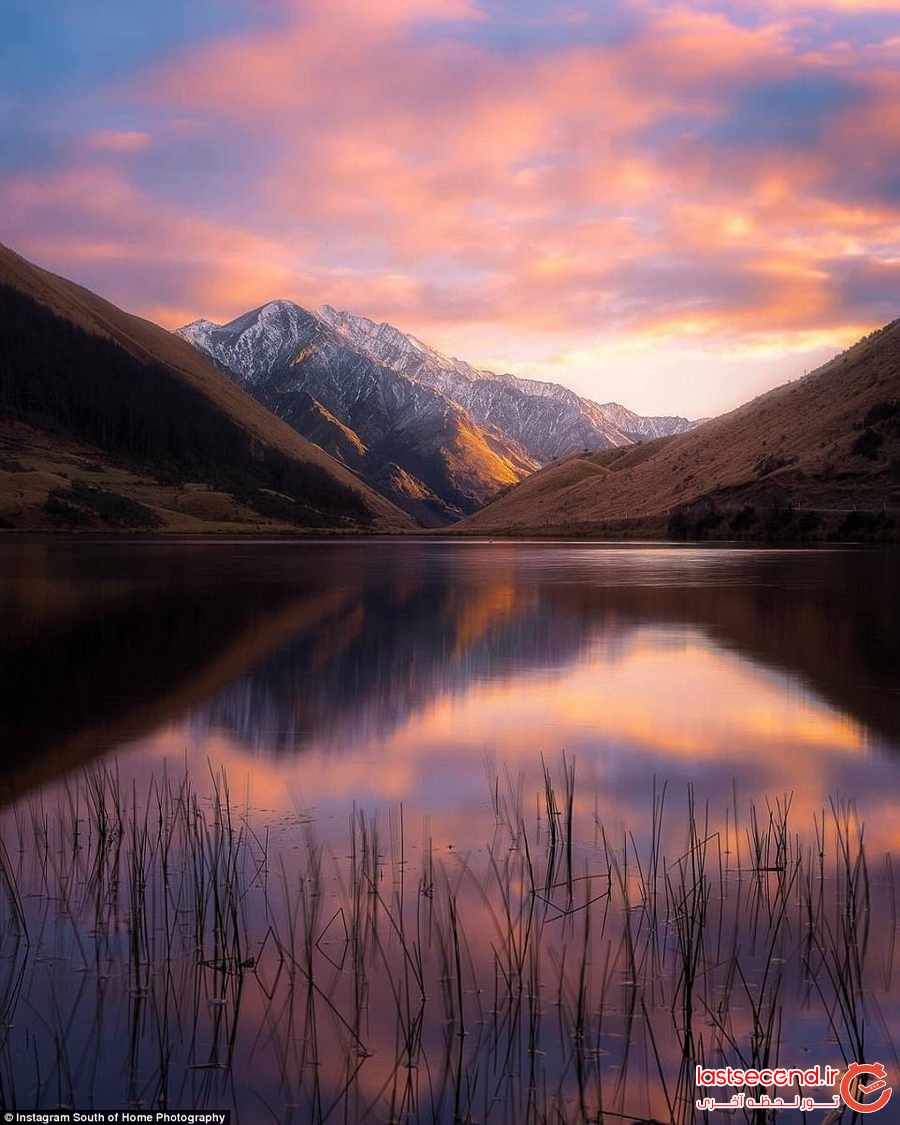 تصاویری زیبا از آسمان رنگارنگ و پرستاره نیوزلند ‏