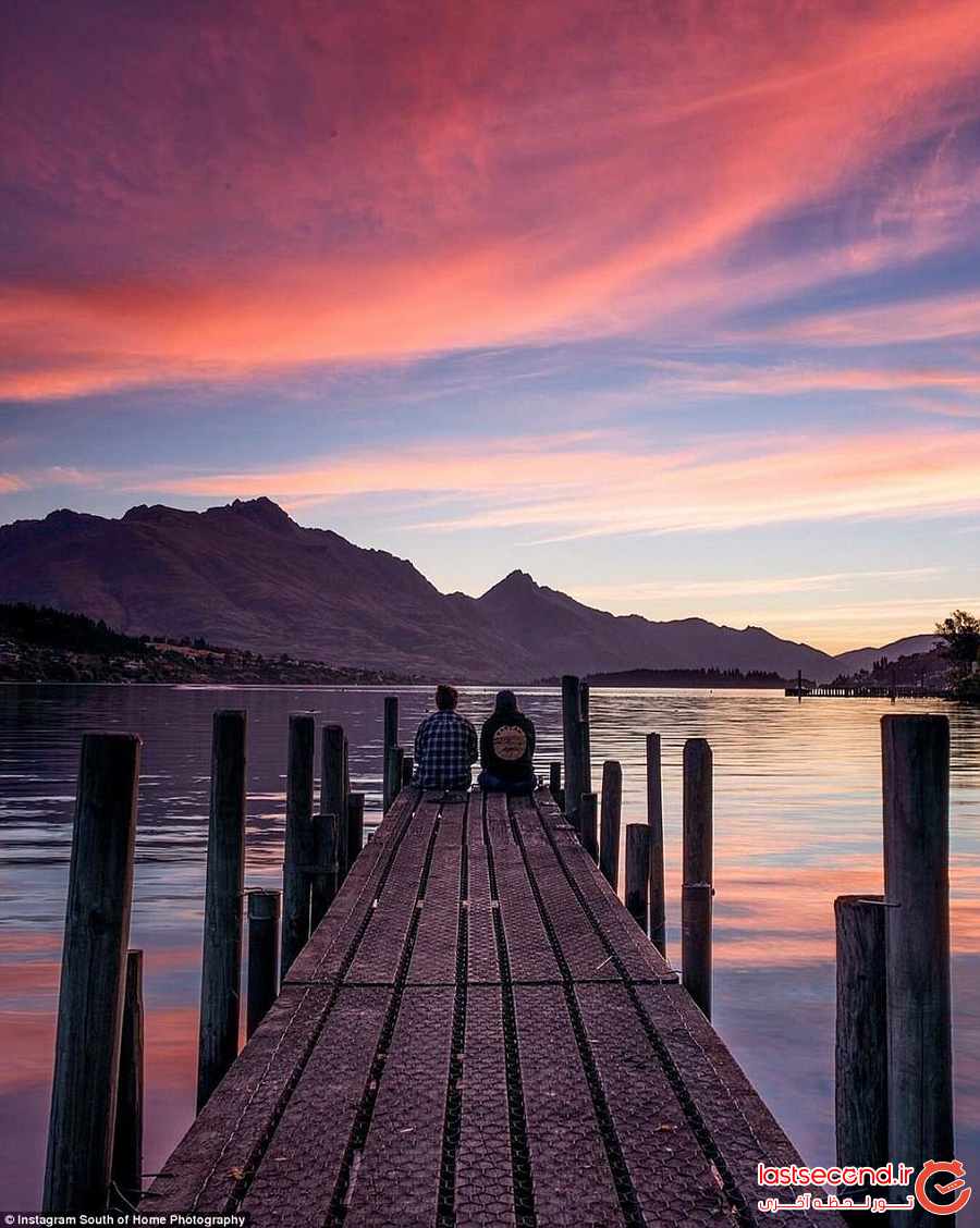 تصاویری زیبا از آسمان رنگارنگ و پرستاره نیوزلند ‏