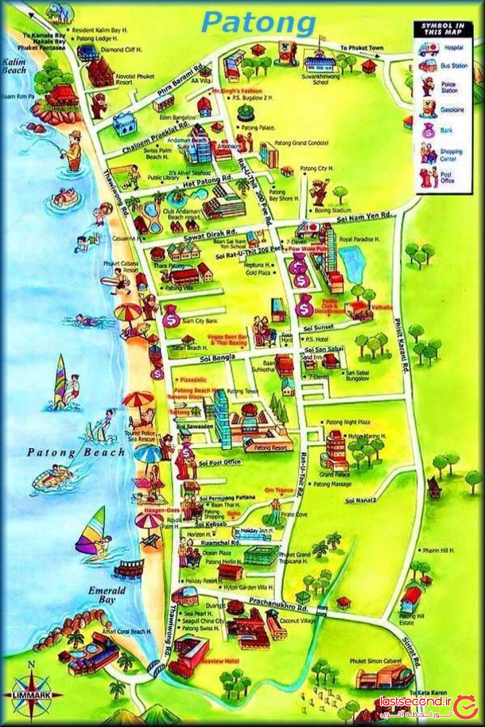 карта пхукета с пляжами