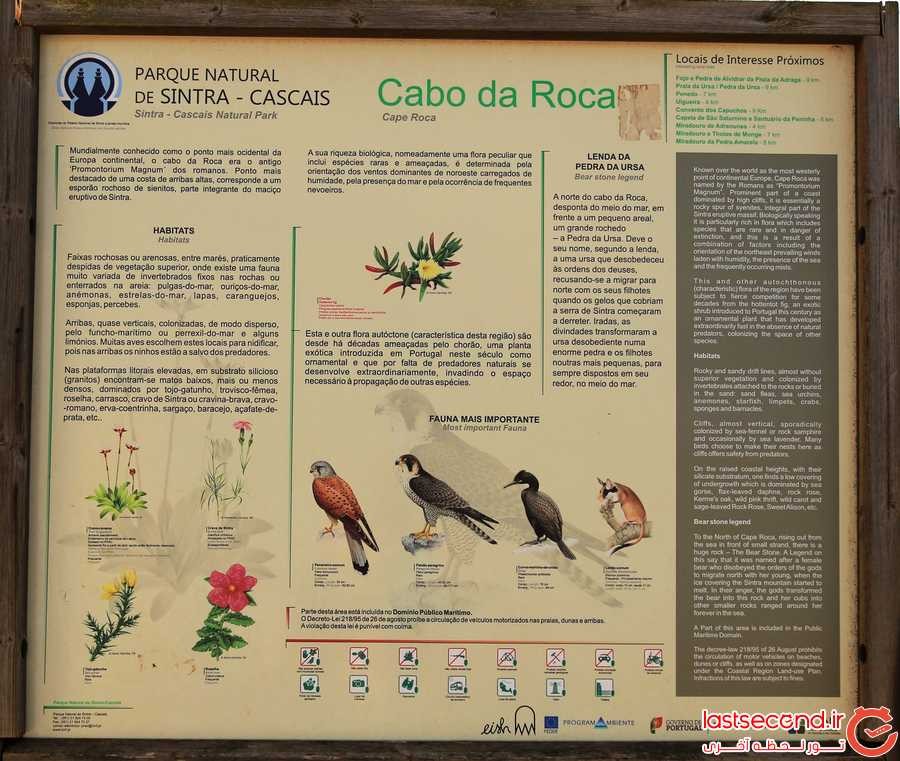 تصویر تابلویی که پوشش گیاهی و جانوری پارک ملی سینترا-کشکایش را نشان می دهد 