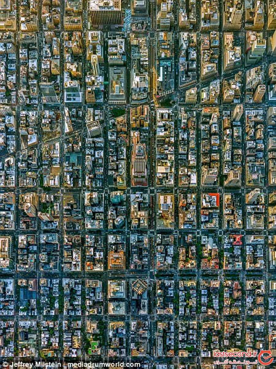 شهرهای نیویورک و لس آنجلس از بالا چه شکلی هستند ؟