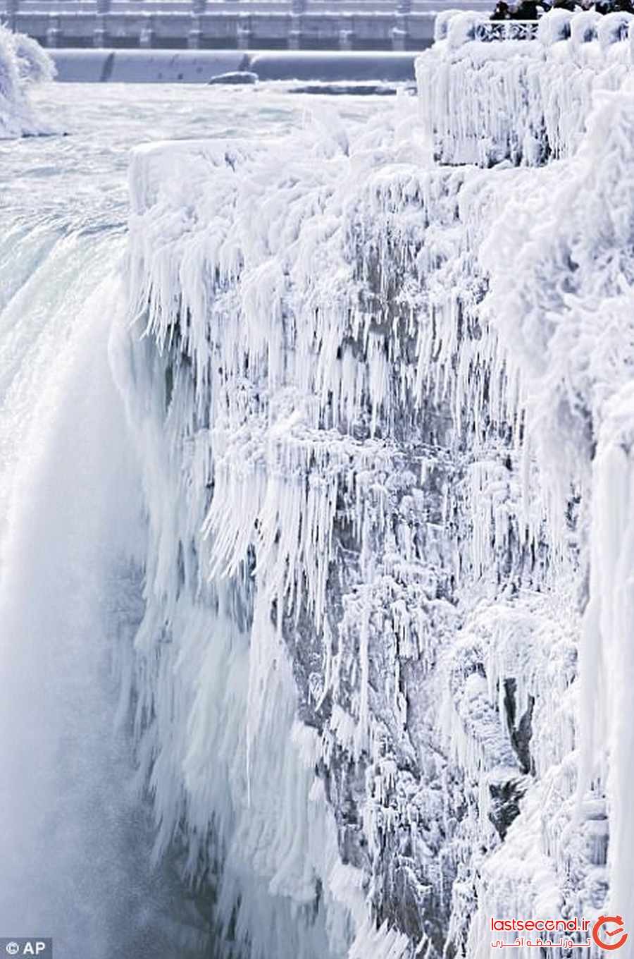 وقتی آبشار نیاگارا یخ می زند ‏