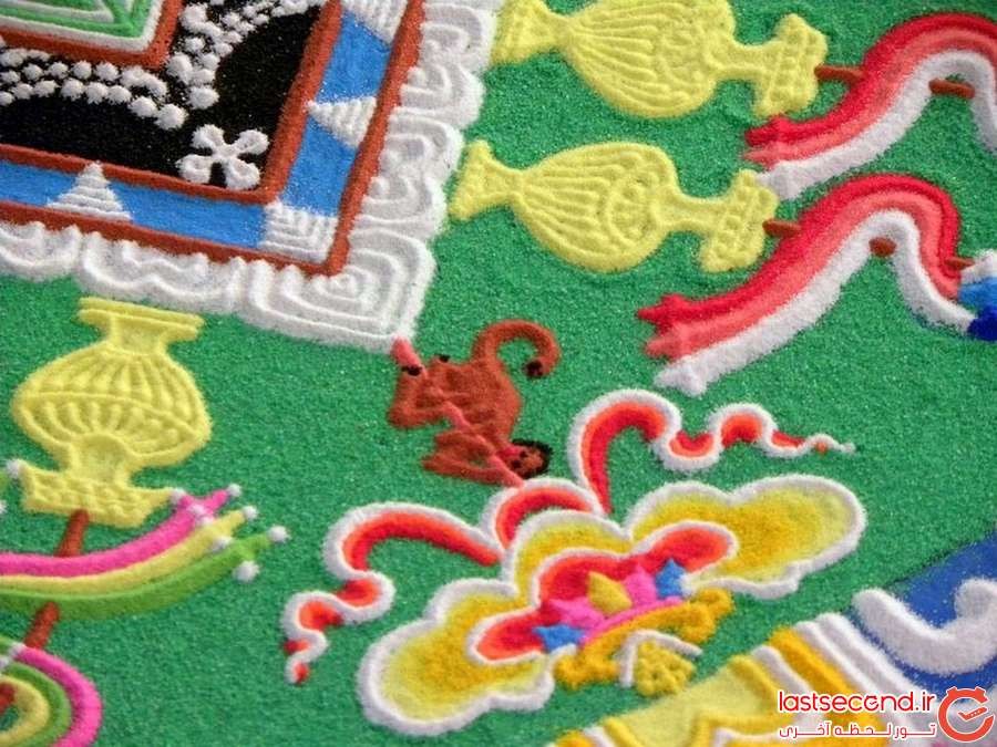 ماندالا : هنر نقاشی تبتی با ماسه