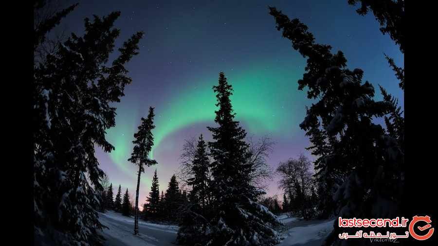 هفت نقطه برای تماشای نورهای شمالی در روسیه ‏