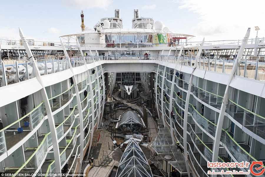 درون بزرگترین کشتی کروز جهان را ببینید ‏