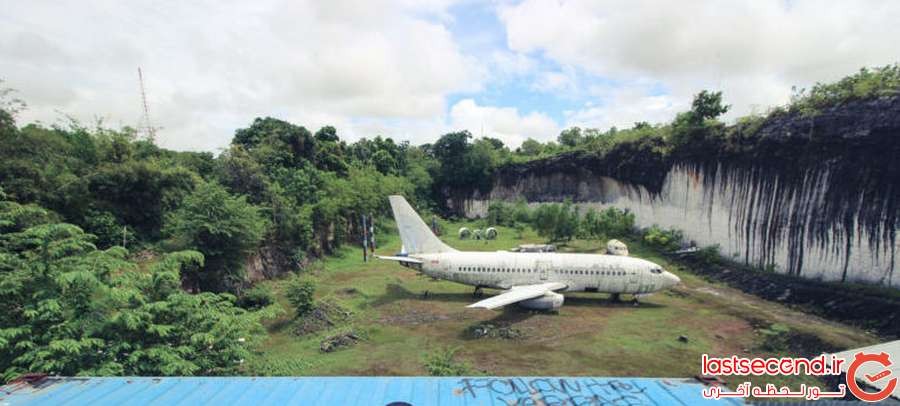 هواپیمای بوئینگ رها شده در بالی