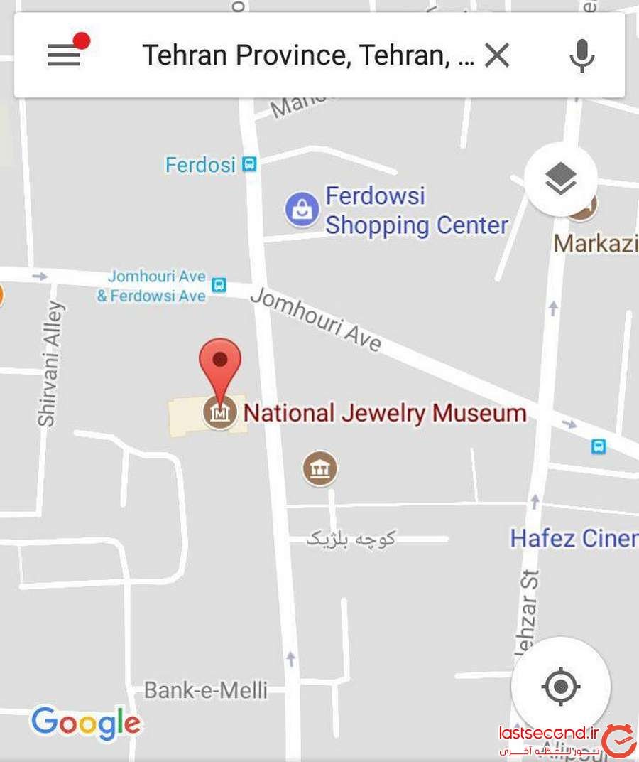 موزه جواهرات ملی ، نگین گمشده پایتخت