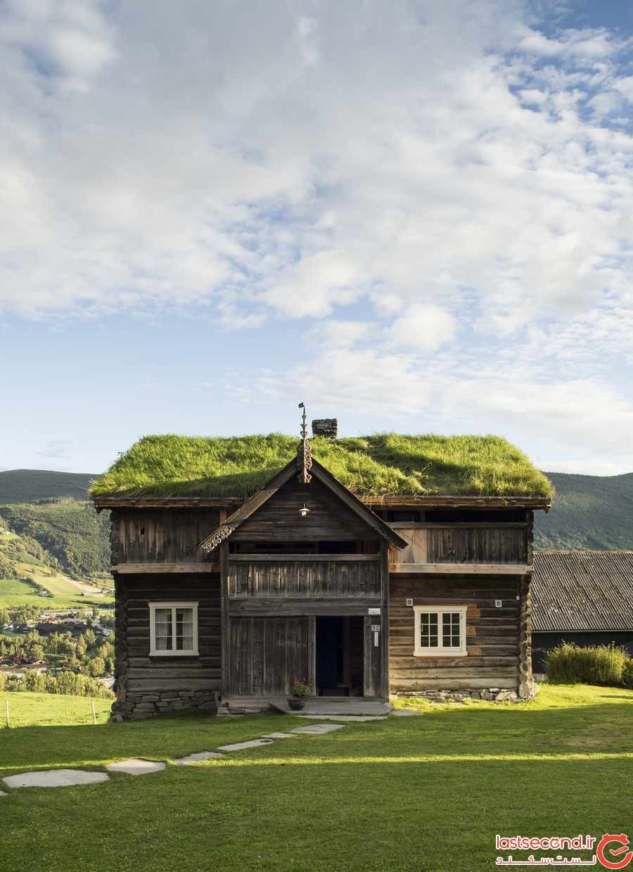 اقامتگاهی با سقف های چمن کاری شده در نروژ