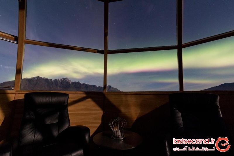 لینجن نورت ، هتلی خارق العاده برای تماشای آسمان رنگی نروژ