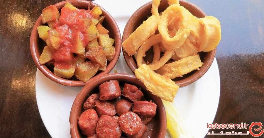 طعم ها و غذاهای  کلاسیک اسپانیایی