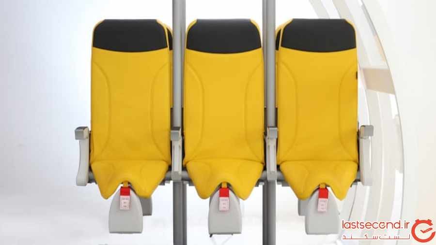 طراحی نوین صندلی ‌های ایستاده در هواپیما