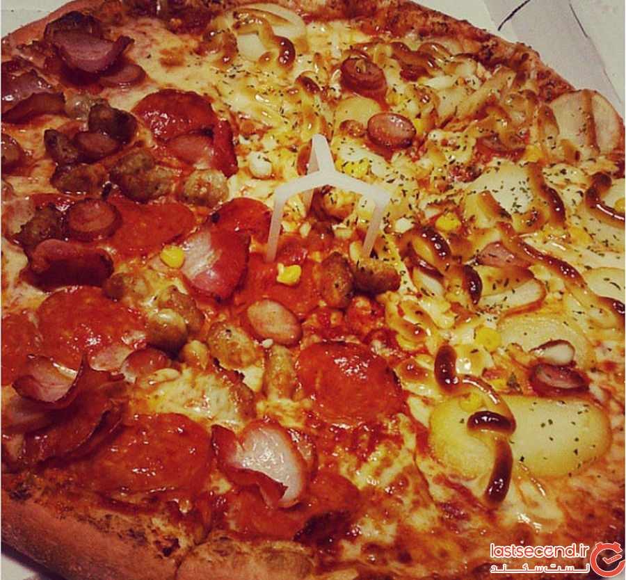 عجیب ترین پیتزاهایی که در جهان سرو می شوند ‏