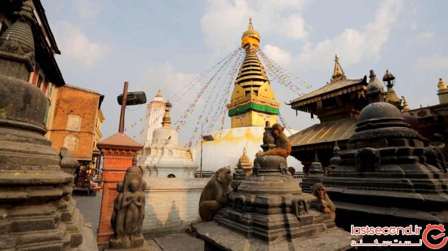 قدیمی ترین مجموعه ی مذهبی نپال، چشم بودا