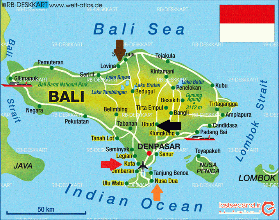 نقشه بالی