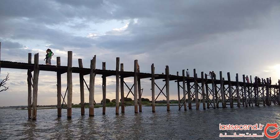 پل U Bein در میانمار
