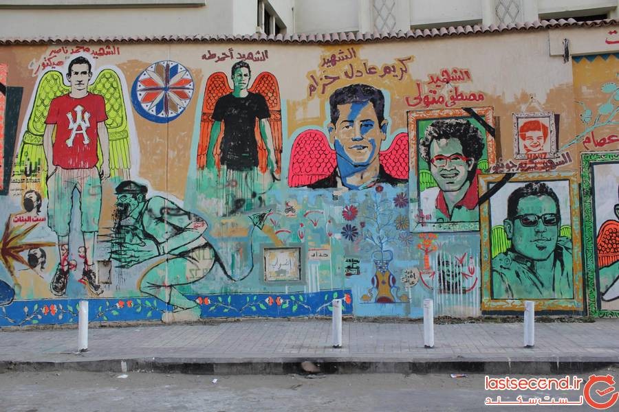 نقاشی های انقلابی بر دیوارهای مصر