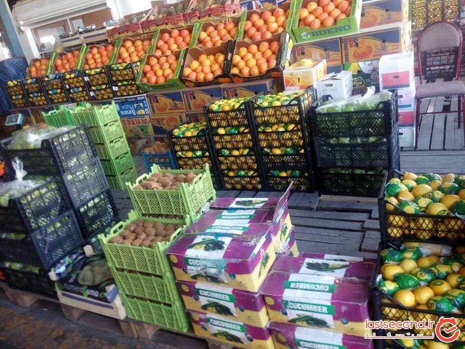 بازار میوه و تره بار، خشکبار و گل و گیاه حومه باکو