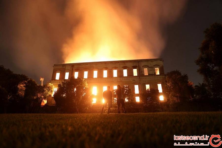 آتش سوزی در موزه برزیل