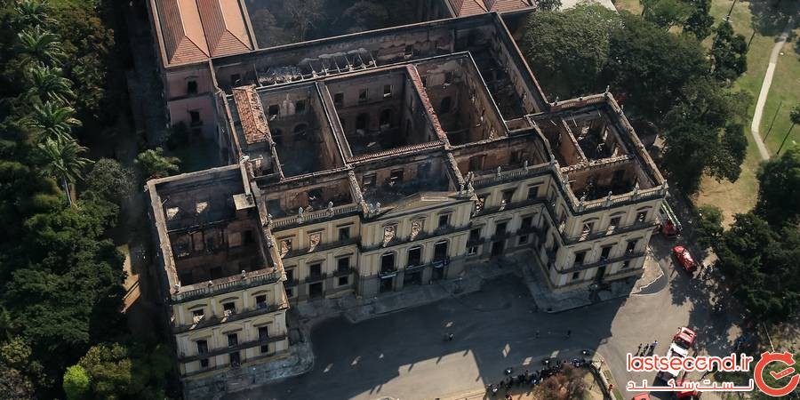 آتش سوزی موزه ملی برزیل