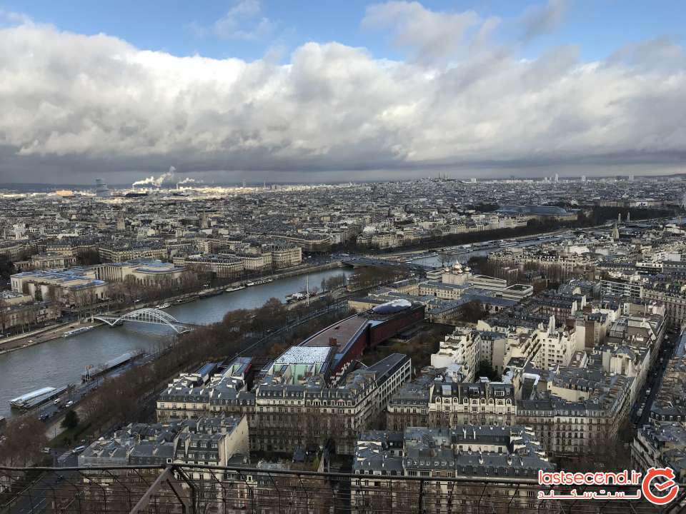 نمای زیبای پاریس از بالای برج ایفل
