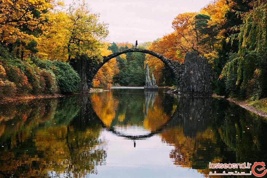 پل زیبا در میان طبیعت آلمان