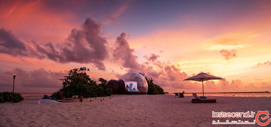 beach bubble؛ مالدیو