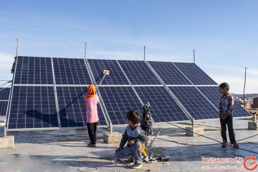 استفاده از پنل های خورشیدی در میان روستاییان ایرانی