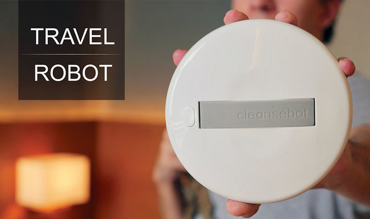 این ربات سفری کوچک، اتاق هتل شما را از میکروب ها پاک می کند