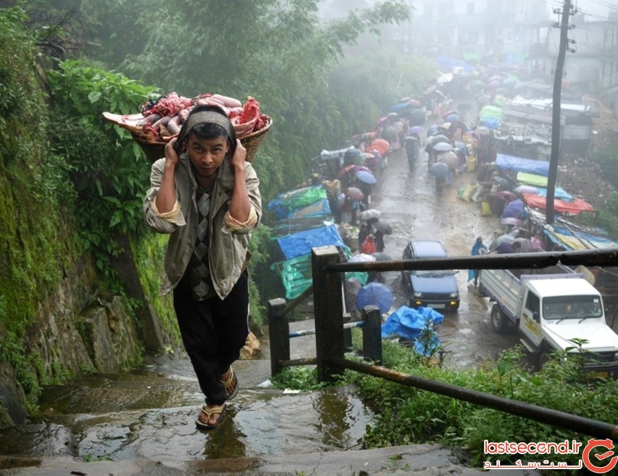 مگالایا، بارانی‌ ترین نقطه‌ ی روی زمین در هند