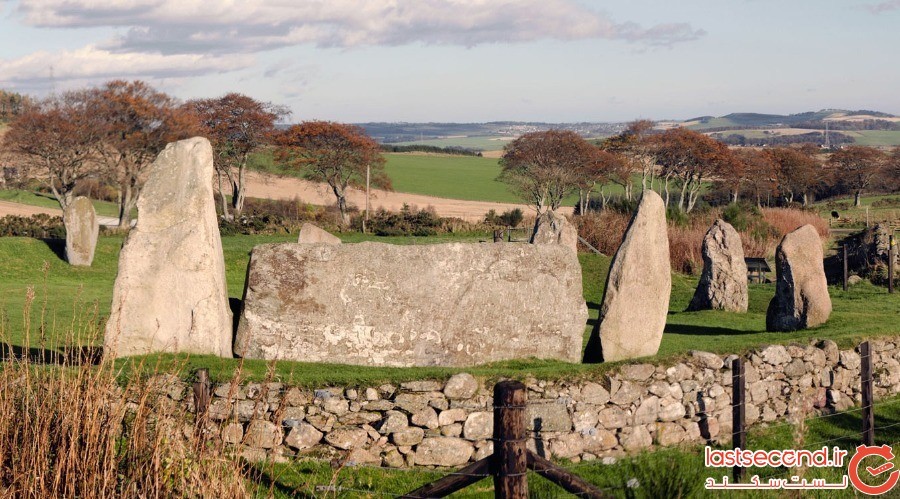 حلقه سنگی کشف شده در اسکاتلند
