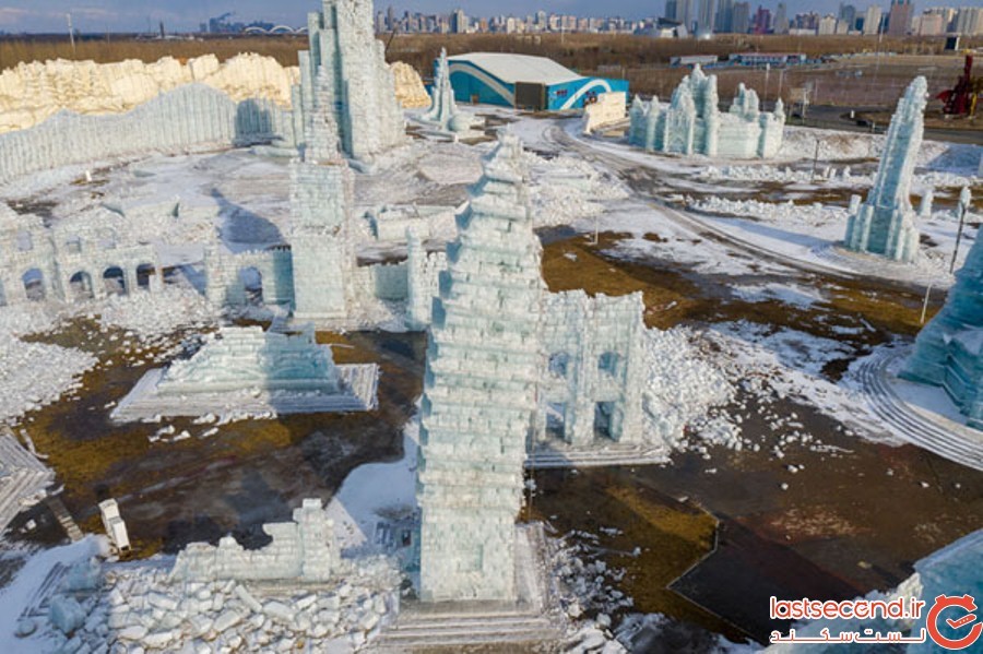 بزرگ ترین فستیوال برف و یخ 2019 چین در حال آب شدن است
