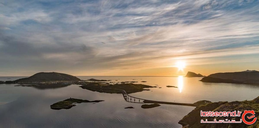 جزیره ای در نروژ که 69 روز تمام خورشید در آن غروب نمی کند