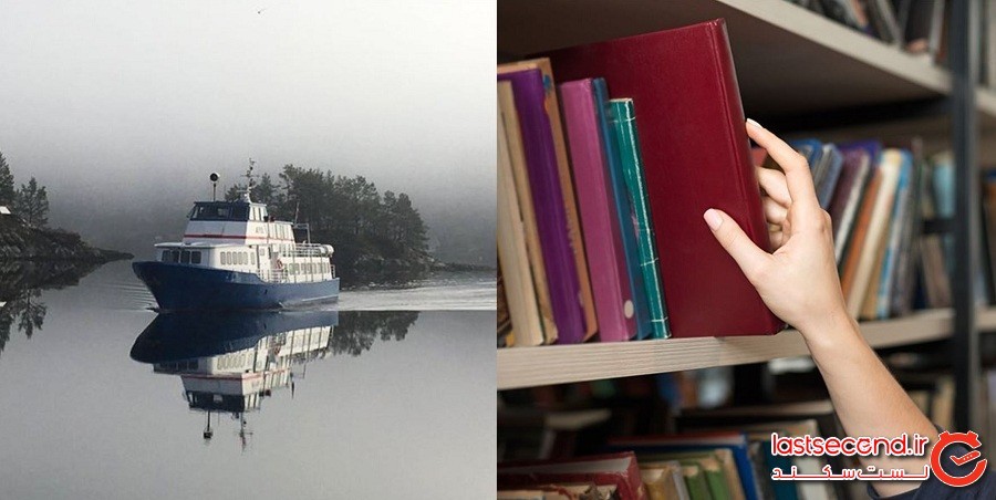 بودن در این کتابخانه شناور در سوئد آرزوی هر دوستدار کتاب است