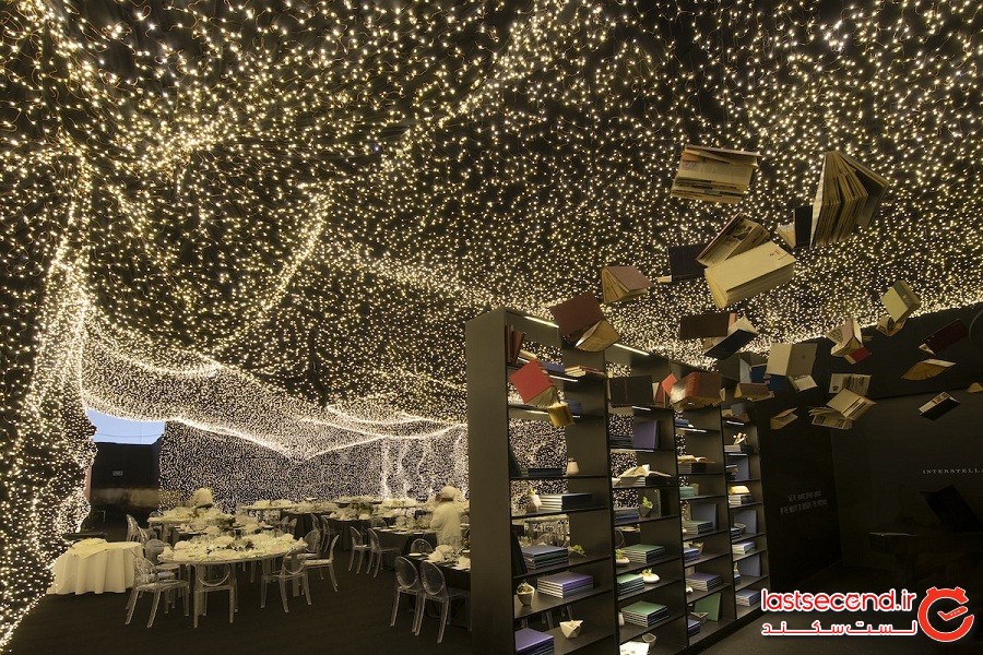 رستوران پوشیده شده از 250،000 چراغ ال ای دی