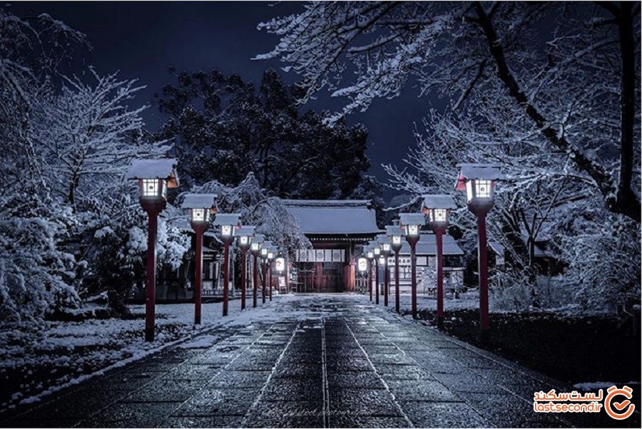 زیبایی جادویی معابد شهر کیوتو در زمستان از نگاه دوربین یک عکاس