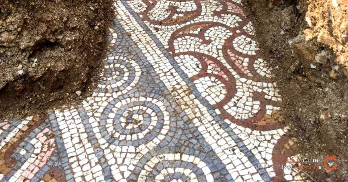 کشف موزاییک‌های باستانی از زمان روم باستان در زیر یک تاکستان در ایتالیا