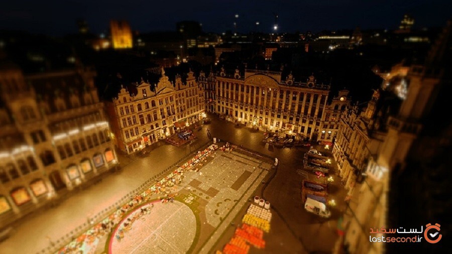 یک فیلم‌ساز تصویر ساخت بزرگ‌ترین فرش گل را در بروکسل ثبت کرده است