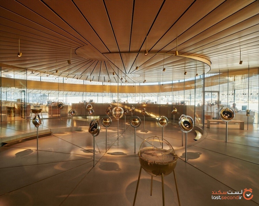 موزه مارپیچی در سوئیس که به تقلید از قسمت‌های مکانیکی و چرخشی یک ساعت طراحی‌شده است