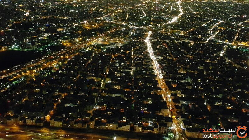 عکس تهران در شب