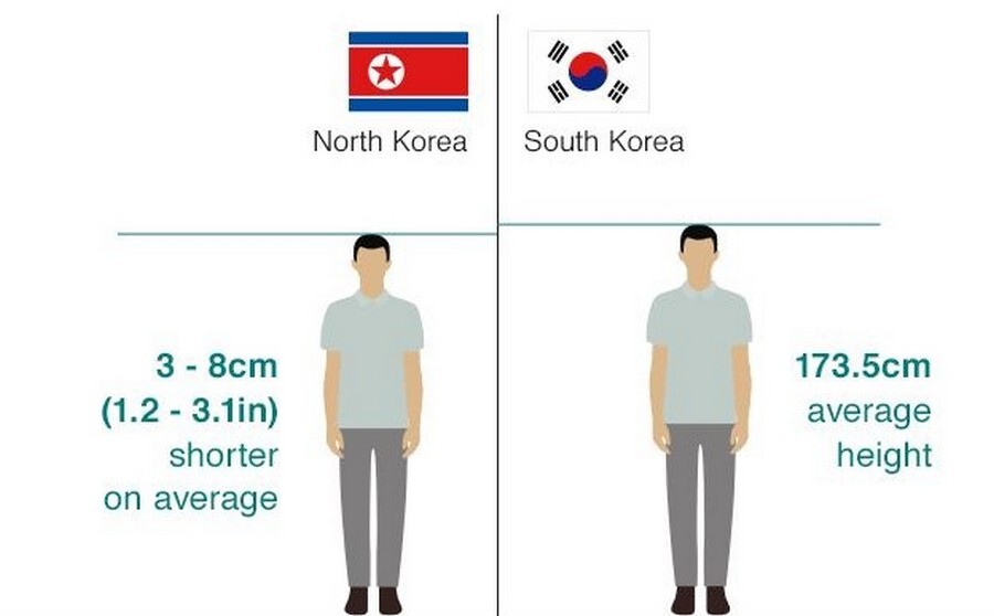میانگین قد در کره شمالی.jpg