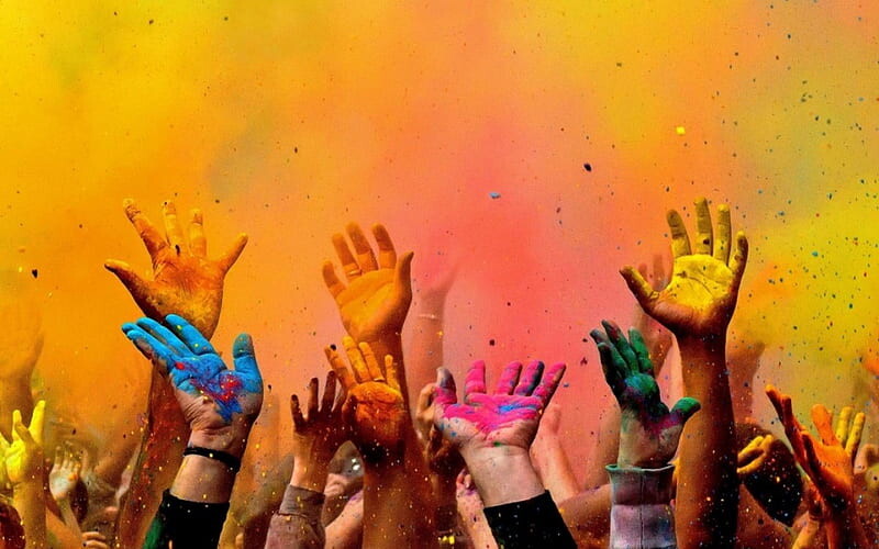جشن رنگ هولی هند، غرق در رنگ بازی تمام عیار هندی + عکس