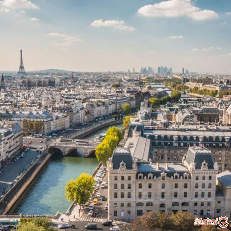 تصویر 2: نمایی از شهر پاریس (سفارت فرانسه در میان سفارت خانه های اروپایی بیشترین تعداد ویزای گردشگری شنگن را برای <span class=