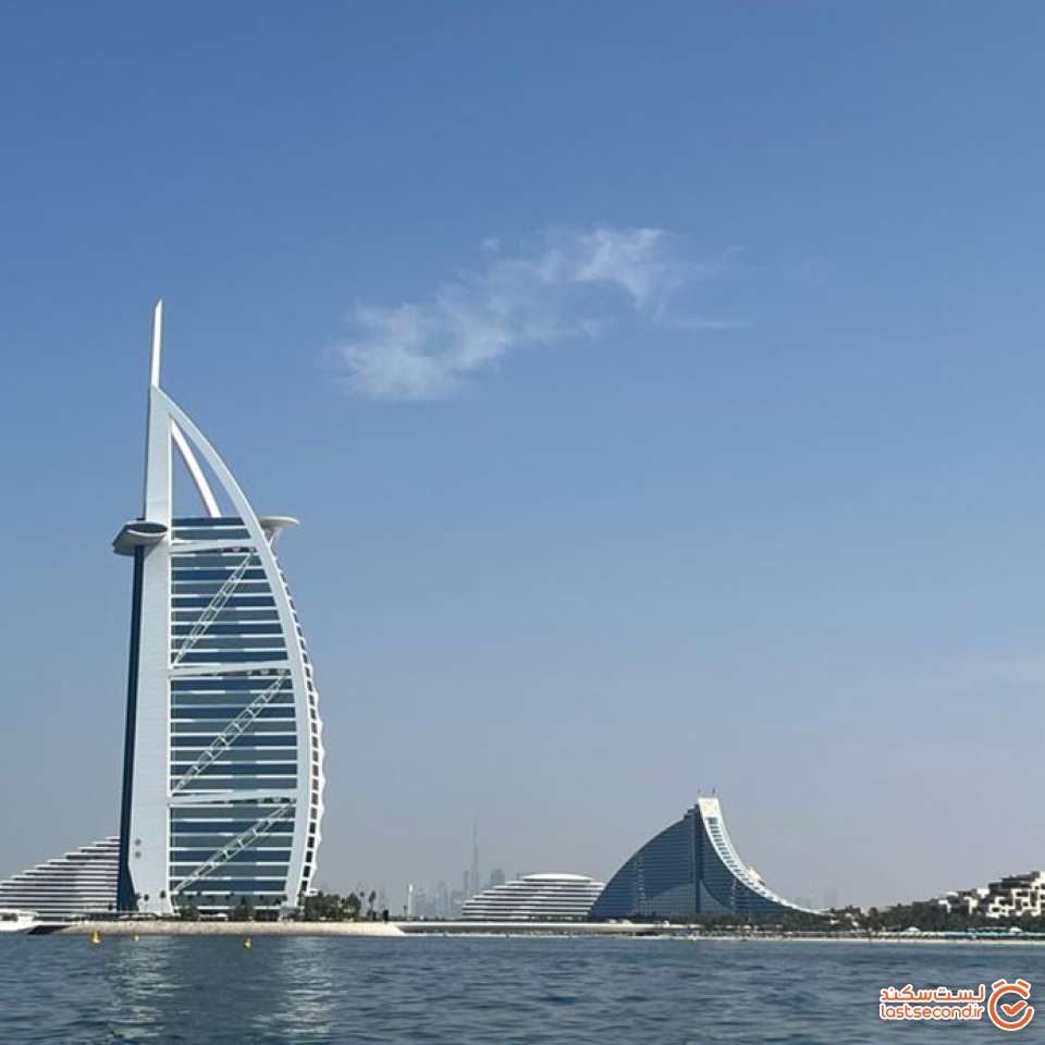نمای برج العرب و ساحل جمیرا