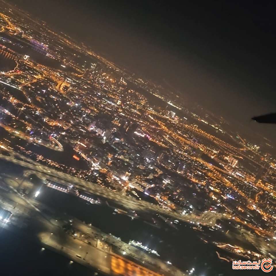 کشور امارات از پنجره هواپیما