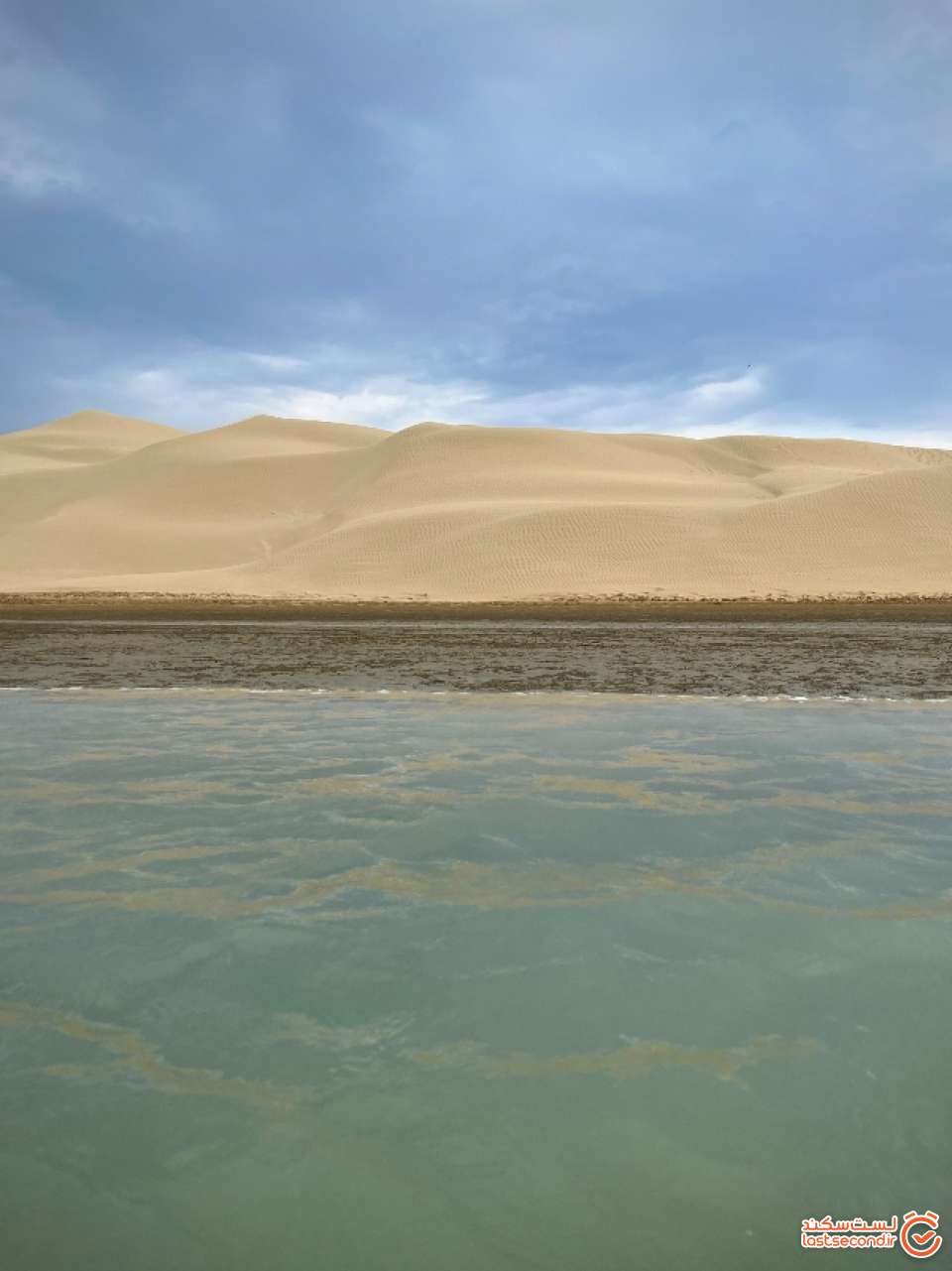 تلاقی دریا با کویر در بندر تنگ چابهار