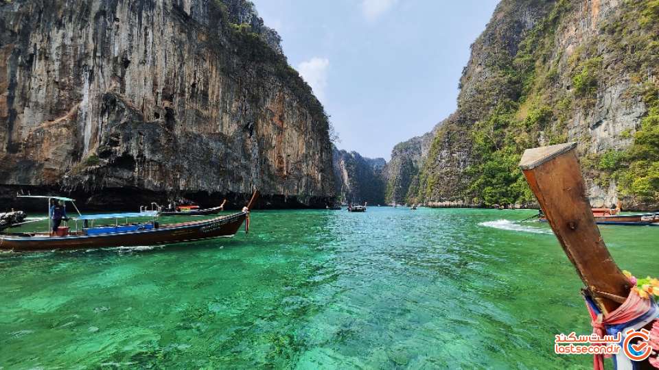 مناظر بسیار زیبا در نزدیکی جزیره maya bay