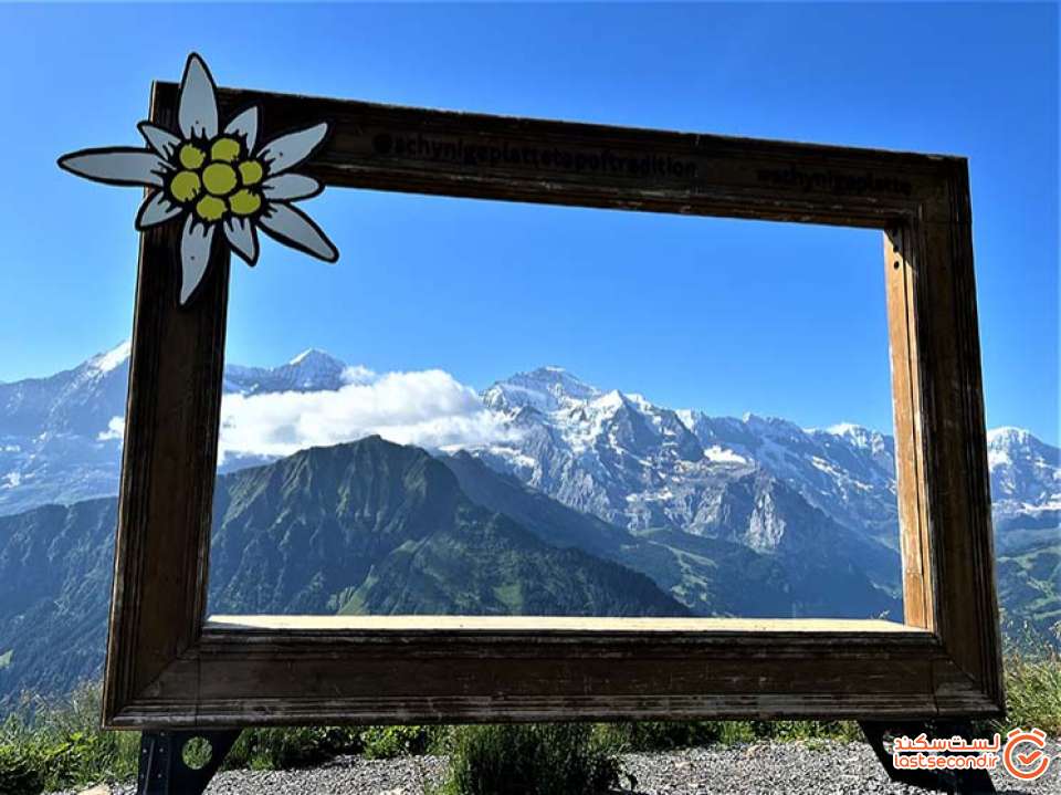 قاب چوبی مخصوص عکس گرفتن در گردنه آلپ