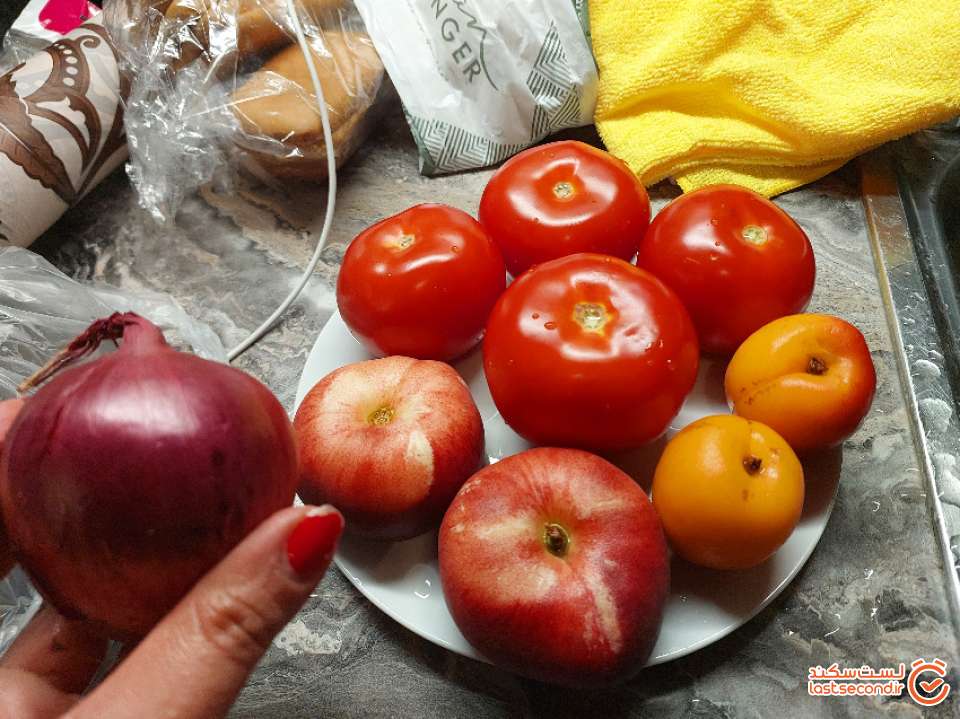 گوجه های خوش مزه برای املت امشب