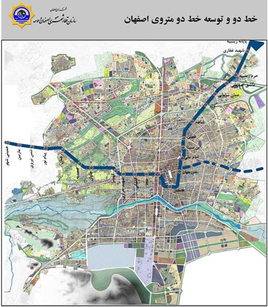 lastecond.ir-Isfahan-subway-map-Line2.jpg