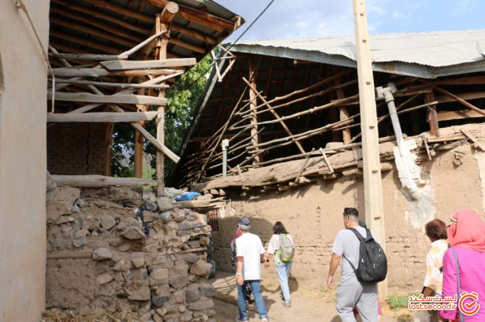 نمایی از خانه های روستای اندج